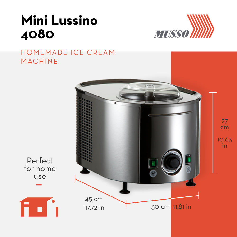 Home Ice Cream Maker - MINI LUSSINO 4080 – Gelato Prestige