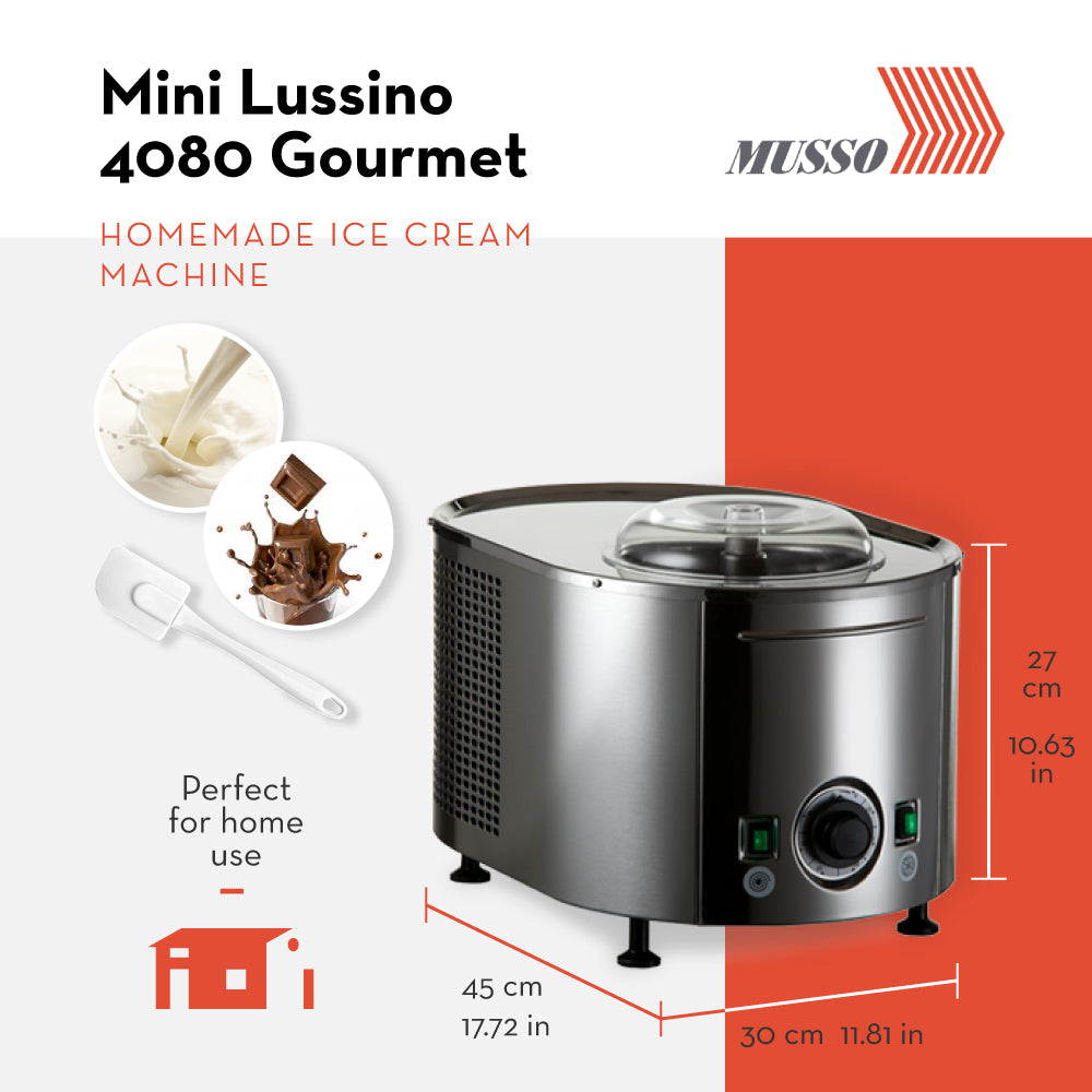 Home Ice Cream Maker - MINI LUSSINO 4080 - Gourmet Version